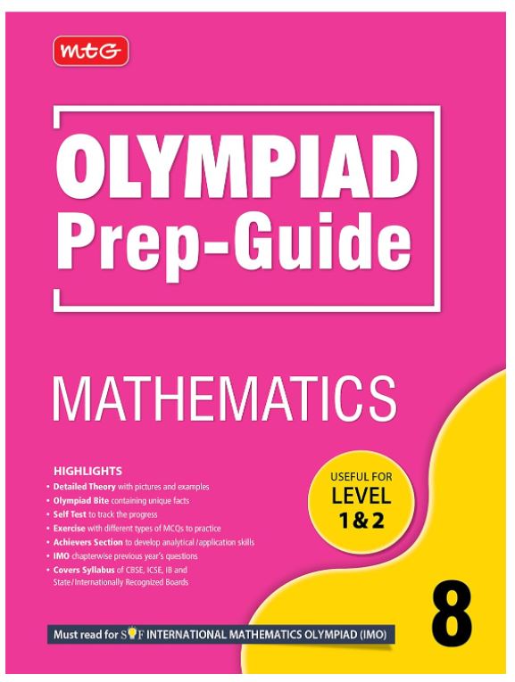 MTG Olympiad Prep-Guide Mathematics Class 8 - Detailed Theory, Self Test with IMO Chapterwise Previous Year Question Paper For SOF 2023-24